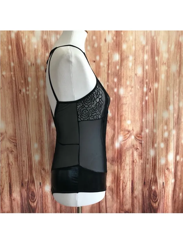 Pure Romance Black Lace And Mesh Bodysuit Lingerie OS NWOT - Image 3