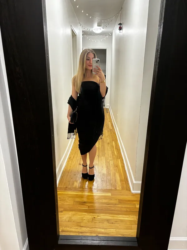 Zara black dress - Image 4
