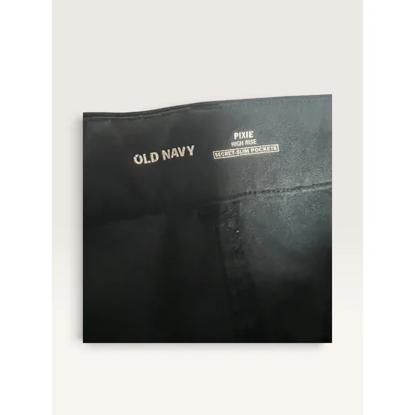 Old Navy Pixie High Rise Women Size 10 Black Straight Leg Dress Pants 0387 - Image 5
