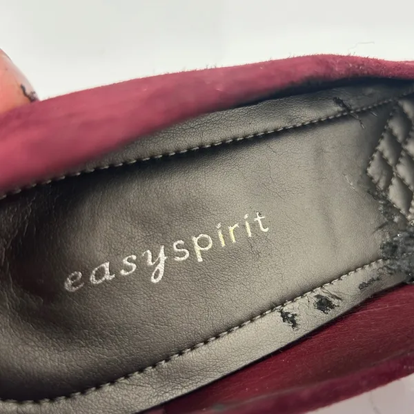 Easy Spirit Esquota Burgundy Suede Kitten Heel Round Toe Pumps Womens 8.5 M‎ - Image 4