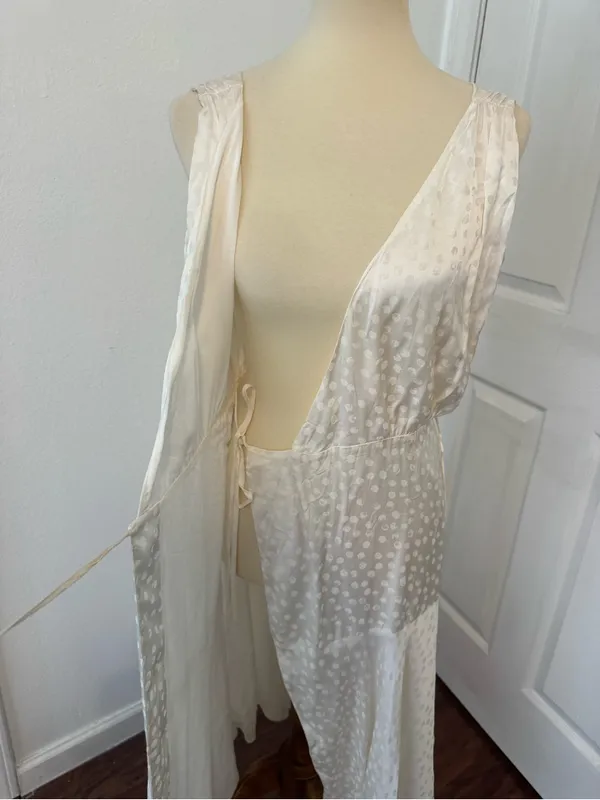 THE KOOPLES Jacquard Polka Dot Wrap Midi Cockatail Dress Size 1 US Small *Read* - Image 8