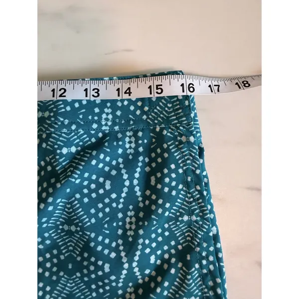 RipSkirt Hawaii Teal‎ Geometric Wrap Mini Skirt Quick Dry Adjustable Medium - Image 8