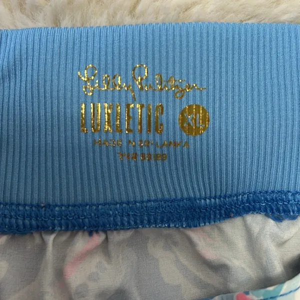 Lilly Pulitzer Luxletic Runaround Pants Zanzibar Blue Fish Kiss - Image 9