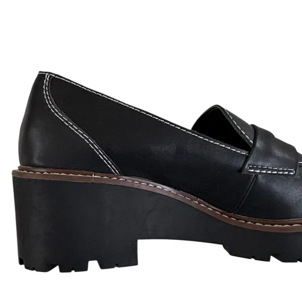 Like New Blondo Leather Dulce Loafers Black Size 8 Retail $119.00 - Image 4