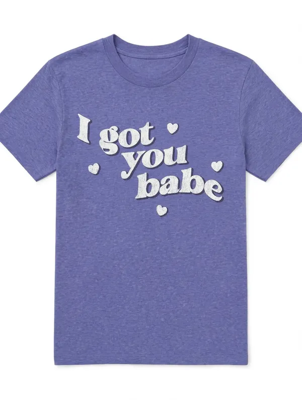 Sonny & Cher "I Got You Babe" Purple Graphic T-Shirt - Size XS - NWT - Image 4