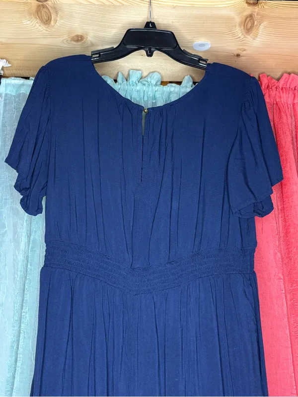 Maurices Navy Short Sleeve V-Neck Jumper - Image 5