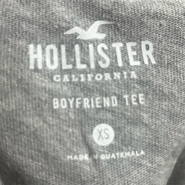 Hollister Women's XS Camo Crop Boyfriend Tee Green Short Sleeve - Image 2