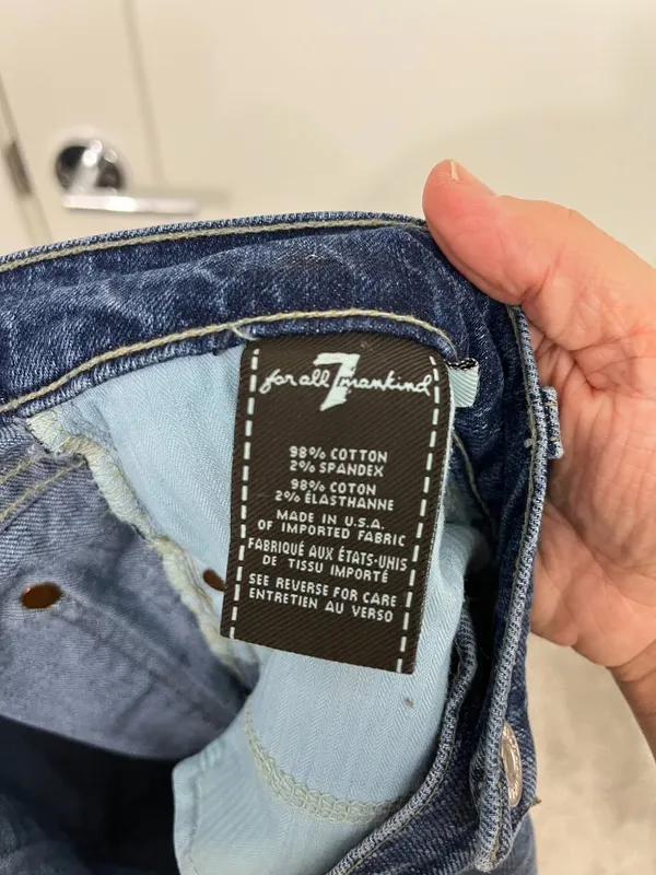 7 For All Mankind Size 30 Josefina Cropped Skinny Boyfriend Jeans - Image 8