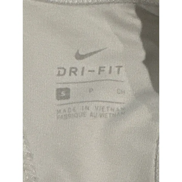 Nike Dri-FIT Sports‎ Bra Padded Racerback White Workout Activewear Top - Image 5