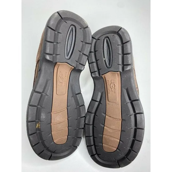 UGG Australia Shoes Size 7 Men's Slip On Leather Dark Brown Suede Comfort Shoes - Image 6
