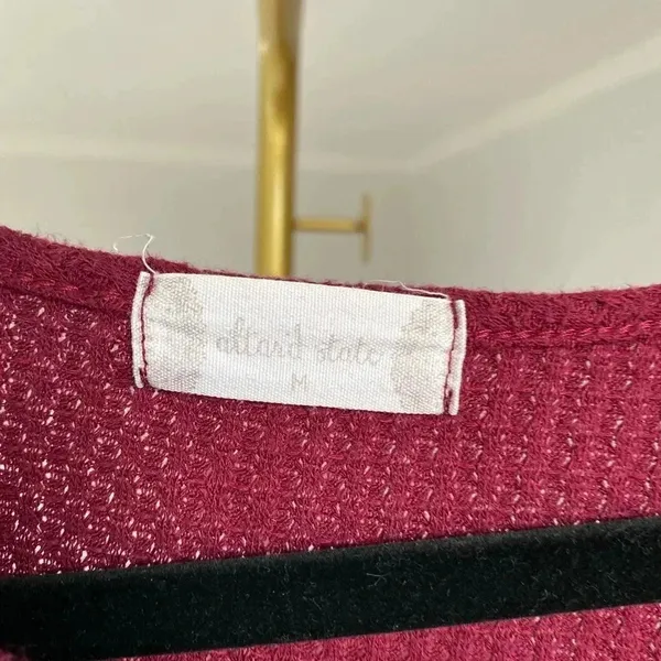 Altar’d‎ State Waffle Knit Sweater Pullover Cottagecore Cozy Thermal Winter Warm - Image 4