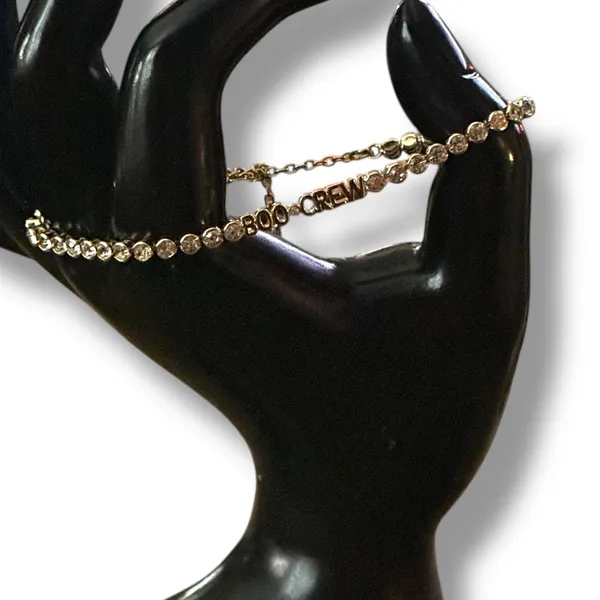 Sugar Fix by BaubleBar gold tone Boo Crew tennis bracelet - Image 2