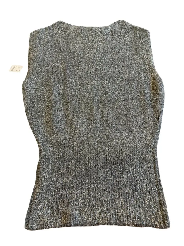 Free People Talia Sweater Mini Dress Sleeveless Grey Sparkle Size Small NWT - Image 7
