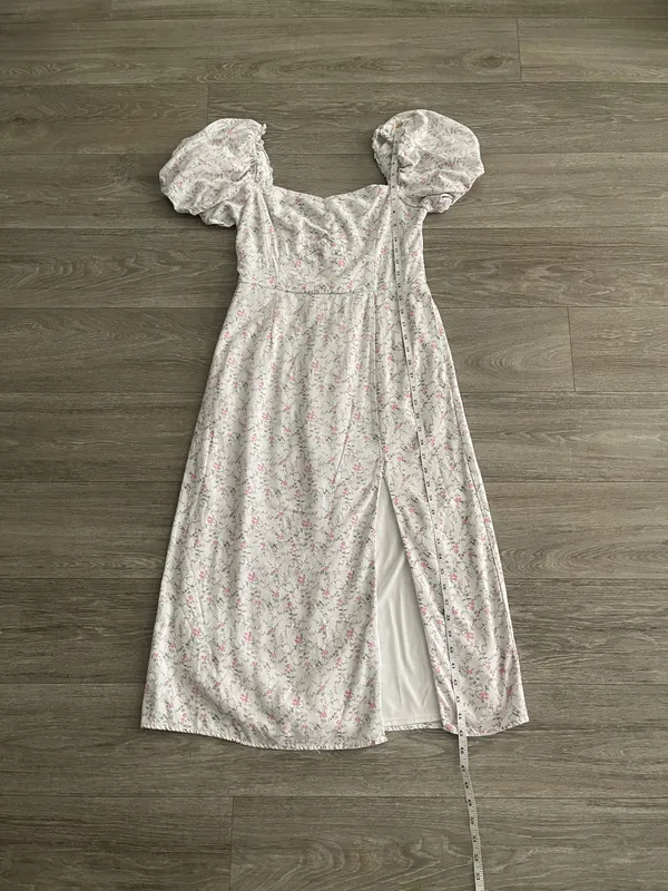 Altar’d State Everleigh puff sleeve floral midi dress - large - Image 5