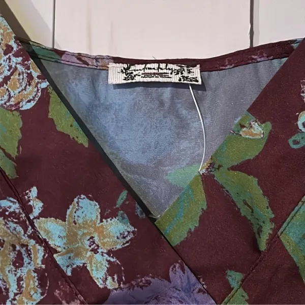 NWOT Free People Intimately It's That Simple Tank in Floral Rose Print Sz L - Image 5