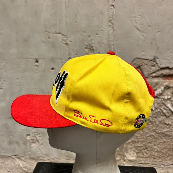 Vintage 90s NASCAR Bill Elliott McDonalds Racing Team Embroidered Cap Hat Y2K - Image 2