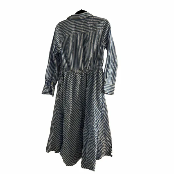Free Assembly Blue Striped Women's Dress Size M - Image 2