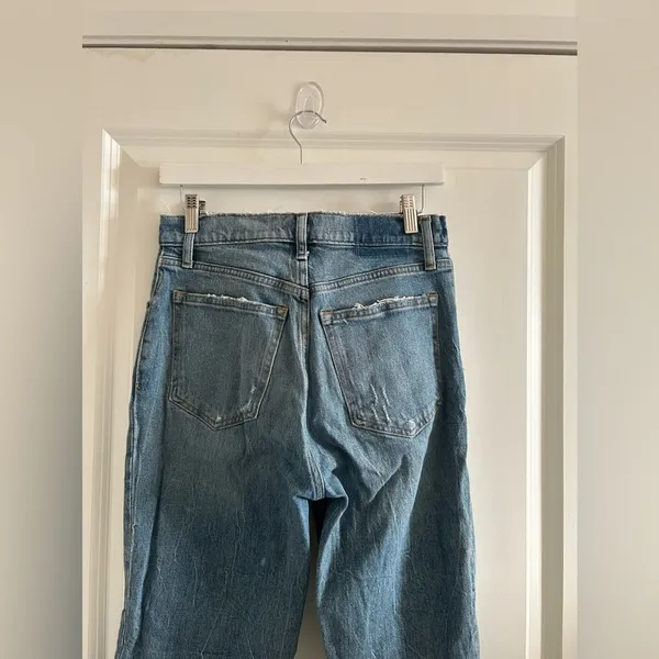 Abercrombie & Fitch Blue Straight Leg Jeans - Image 7