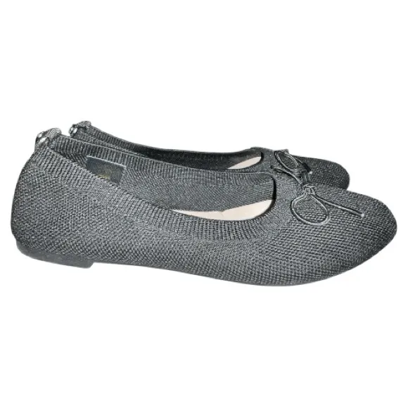 Black Ballet Flats with Bow. New Size 6 - Image 6