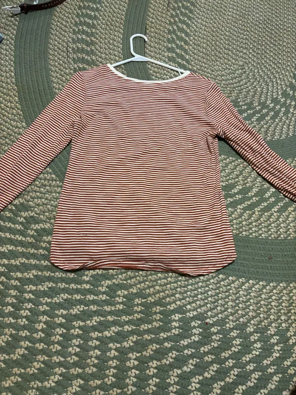 Old Navy Red striped long sleeve shirt - Image 2