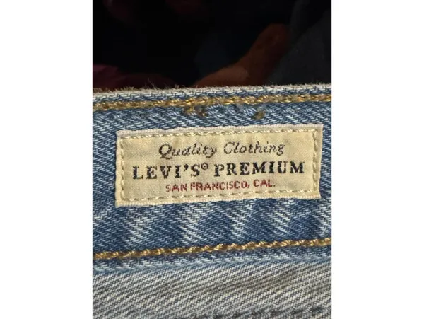 Levi's 501 Light Blue Denim Cutoff Shorts - Image 4