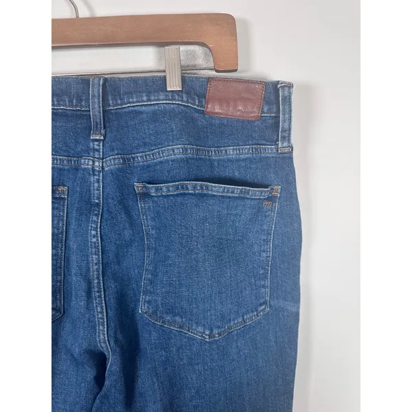Madewell Classic Straight Jean Women 32 Blue Denim High Rise Minimalist - Image 5