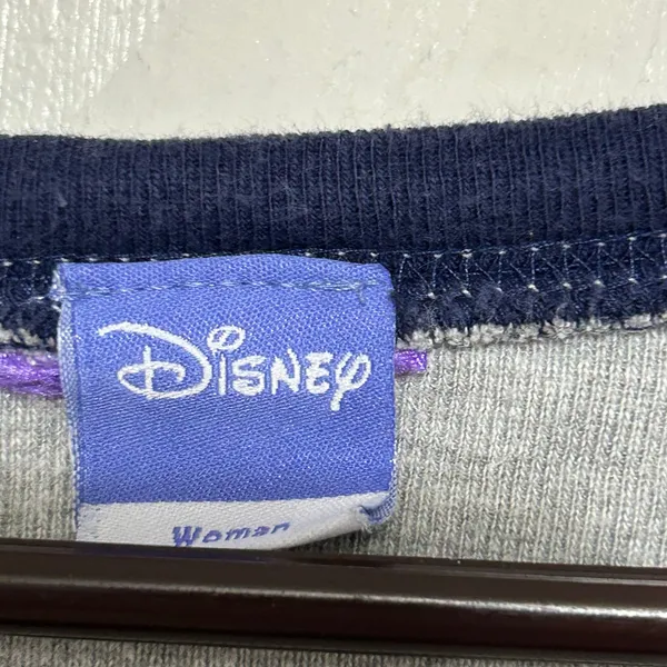 DDisney Eeyore Cheerless Leader Gray Blue Top XL Est - Image 8