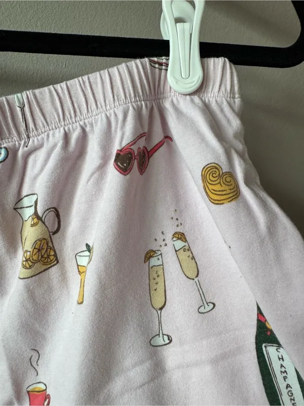 Bed Head PJs Women’s Pink Let’s Do Brunch Shorty Pajama Set Size Small - Image 12