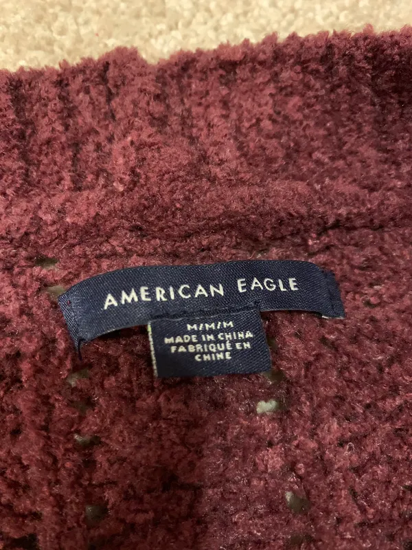 American Eagle Purple Knit Sweater - Image 2
