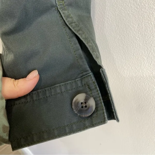 CAbi Green Utility Cotton‎ Jacket Small Minimalist Military Style Streetwear - Image 9