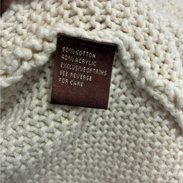 525 America Cream Textured Cardigan S - Image 5