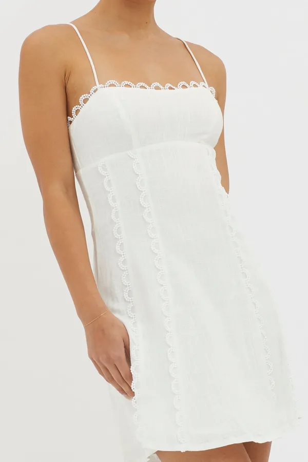 New Here Comes The Sun Chamberlain Scallop Trim Mini Dress Size XL MSRP $90 - Image 6