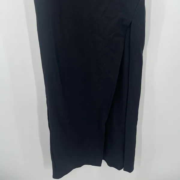 LULU'S Good Times Only Dress Small Maxi Black Bodycon One Shoulder NEW High Slit - Image 8