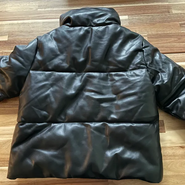 Leather Puffer Jacket - Image 5