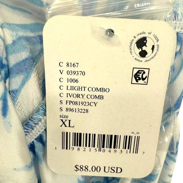 NWT Free People Beauty Sleep Pajama Top Satin Floral Print Button Up‎ Size XL - Image 3