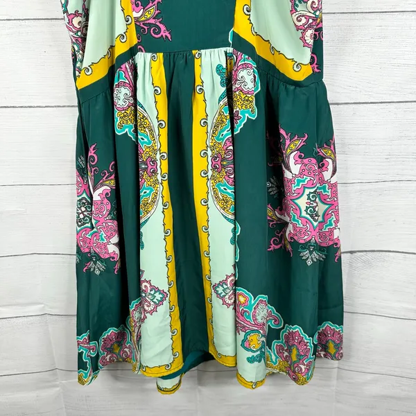 Moon Collection Womens size Large Paisley Print Sleeveless Dress - Image 6