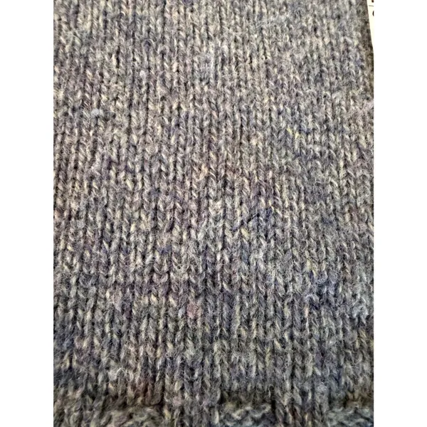 LL Bean Womens Blue Wool V-Neck Sweater Made in Scotland DC74‎ Medium - Image 9