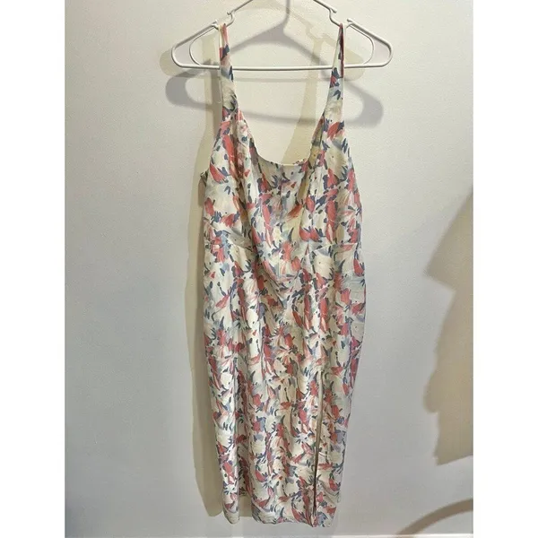 Abercrombie & Fitch Women XL Floral Midi Dress Dainty Romantic Coquette - Image 4