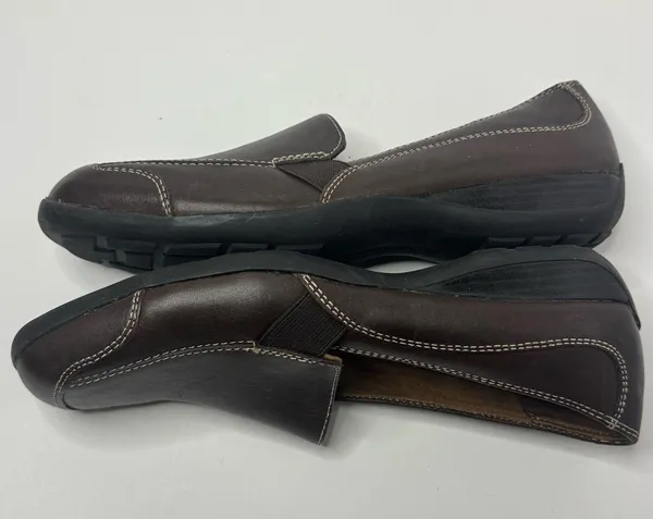 Natural Soul By Naturalizer 'Camelia'Brown Leather Loafers Size 7M - Image 6