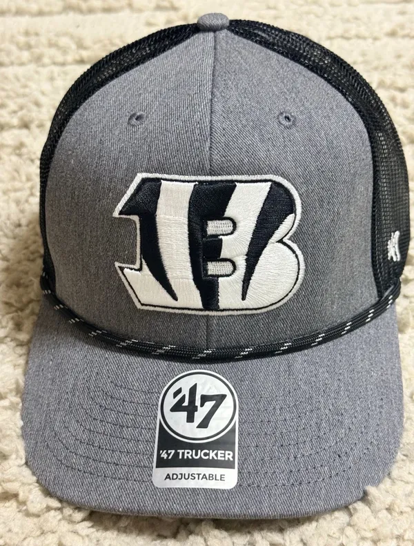 47 Brand Cincinnati Bengals Carbon Strap Rope Trucker Hat - Image 2