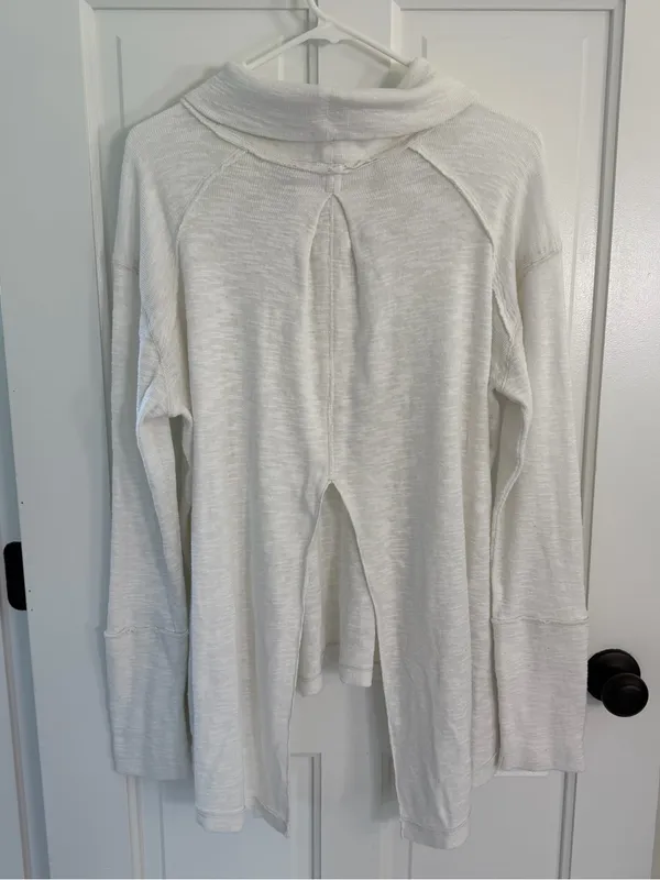 Free People We The Free Split Back Cowl Neck Tunic Top Large - Image 6