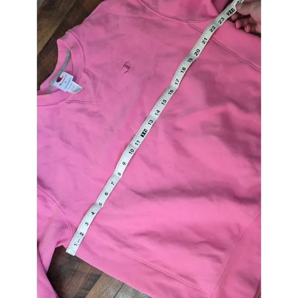 Barbiecore Champion Pink Crewneck Sweatshirt - Classic Large Pullover - Image 5