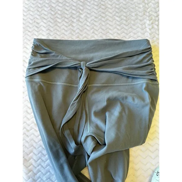 Lululemon‎ Align Pant Leggings 28" *Wrap Waist Size 6 Blue Charcoal - Image 5