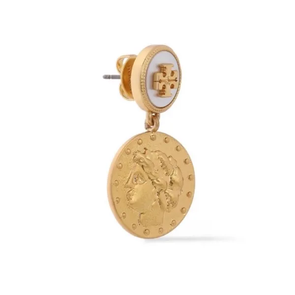 NWOT Tory. Burch Coin Drop Earring - Image 4