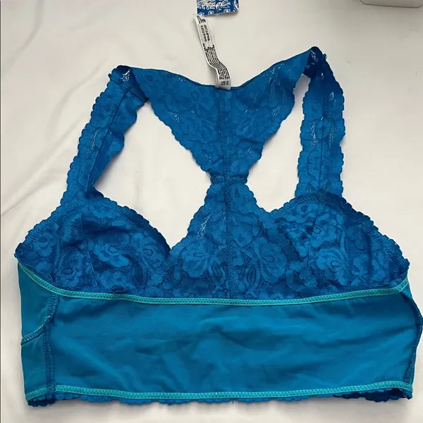Free People Vibrant Blue Lace Bralette - Image 10