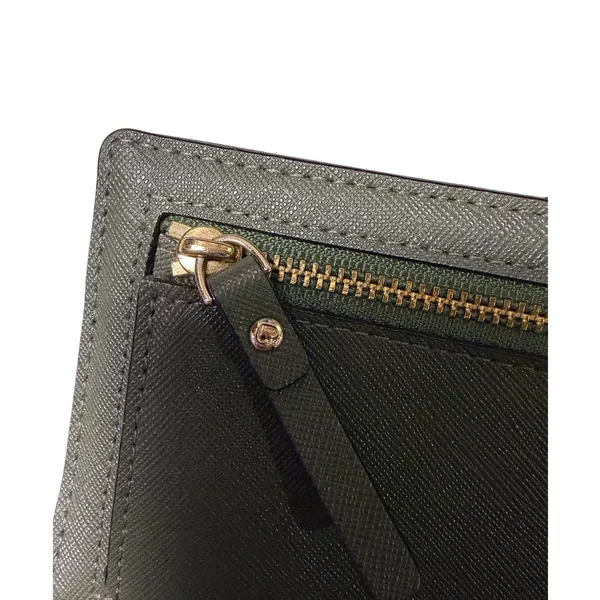 Kate Spade Green Leather Bifold Wallet - Image 4