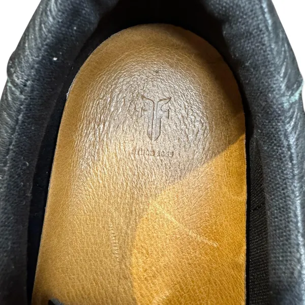 Frye Shoes Womens Size 8.5 Black‎ Leather Low Top Lace Up Sneakers 3471350.BLK - Image 4