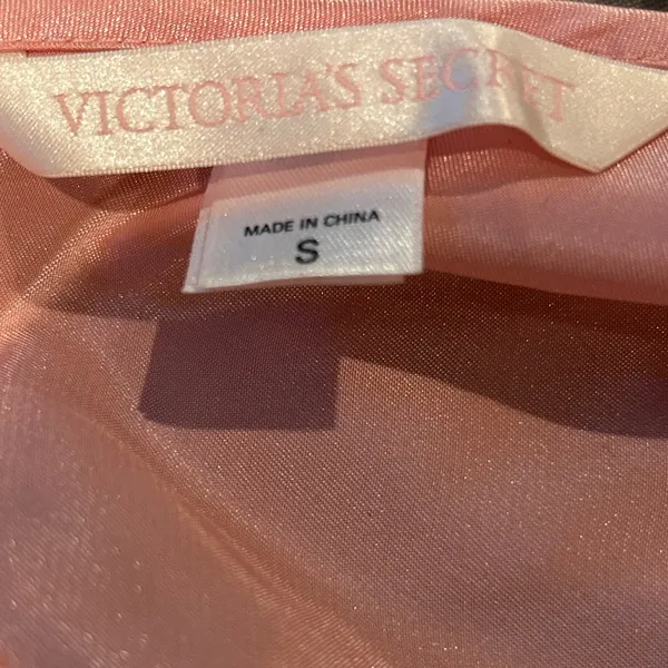 Vintage NWOT Victoria's Secret Pink Satin Lingerie with Lace Sz S - Image 2