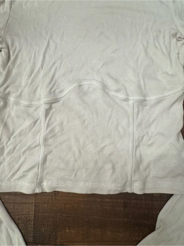 ARITZIA SUNDAY BEST Dove Long Sleeve Corset Tee - Image 4