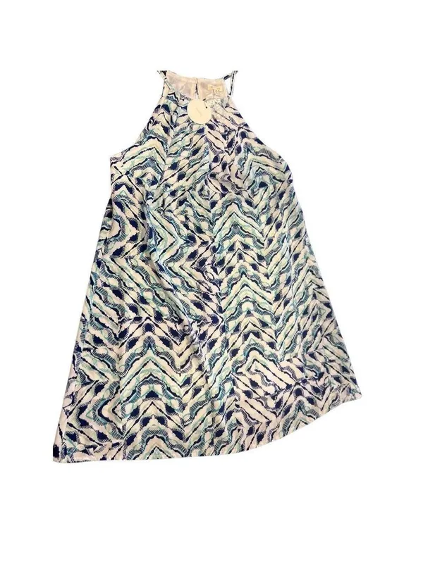 NWT En Creme Geometric Halter Shift Dress Size S - Image 3